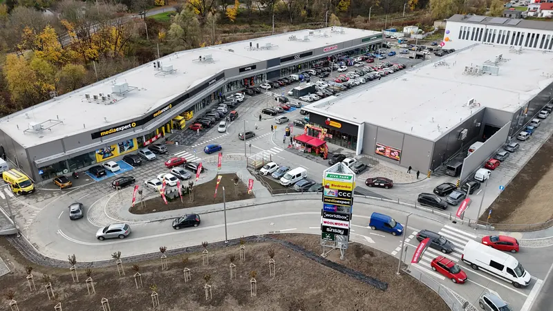 Otwarcie Viva Park Cieszyn — widok z drona